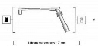 MAGNETI MARELLI 941125360686 -  Комплект проводов зажигания